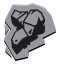 Stone resource icon showing gray stone blocks