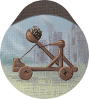 Catapult unit token showing siege engine