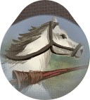 Cavalier unit token showing mounted knight on horseback